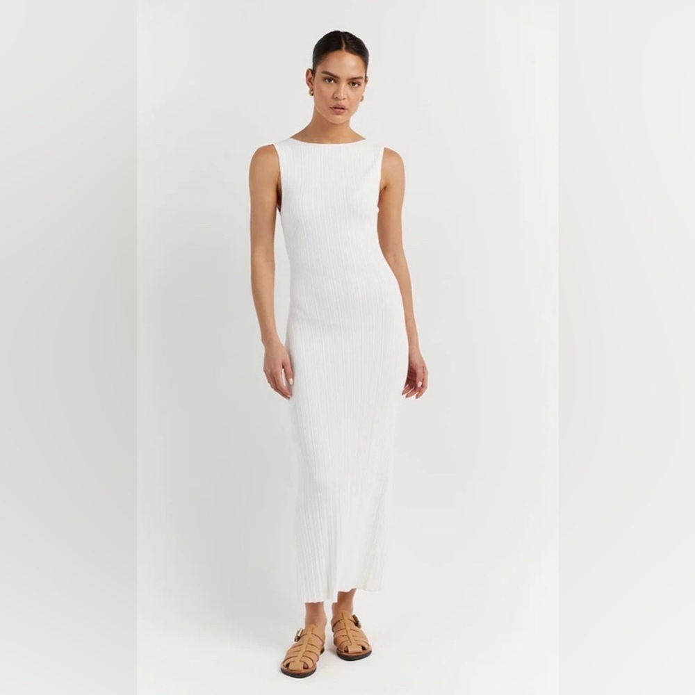 DISSH Sienna Dress In White,‎ Size XL